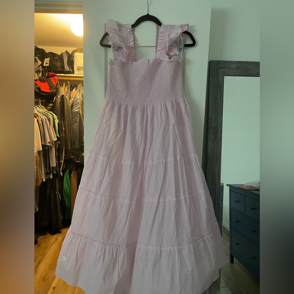 Hill House The Ellie Nap Dress - Bubblegum Gingham